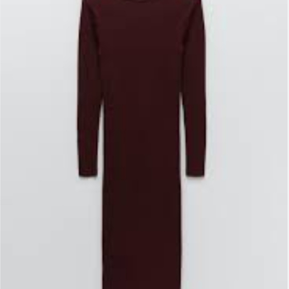 ZARA SHOULDER PAD KNIT DRESS, size small - Picture 7 of 13